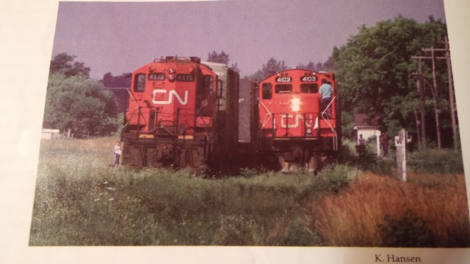 Durham yard passing siding, July 1987 - Copy